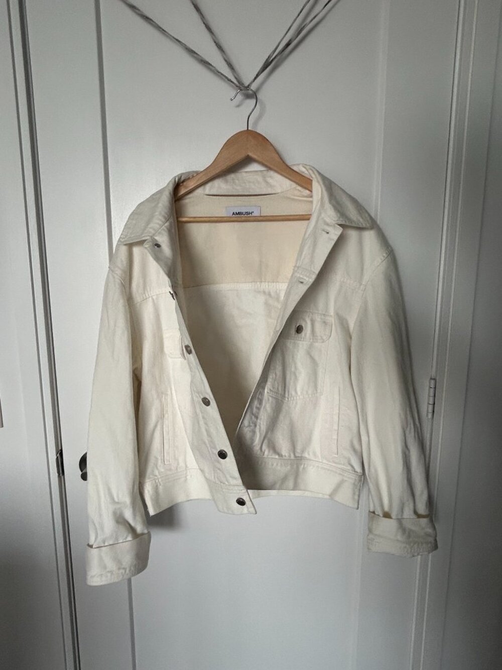 White Denim Jacket: AMBUSH - Picture 2 of 4